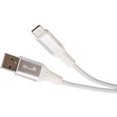 ELTRONIC USB кабель для USB Type-C 1.0м ( 1-33) 3A/60W TPE оплетка (белый) в пакете ELTRONIC USB кабель для USB Type-C 1.0м ( 1-33) 3A/60W TPE оплетка (белый) в пакете