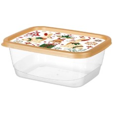 HOMVER для продуктов прямоугольный 0,85л с декором HOMVER для продуктов прямоугольный 0,85л с декором
