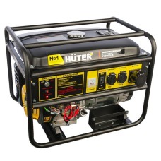 Электрогенератор бензиновый HUTER DY8000LX с колёсами
