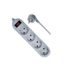 DEFENDER (99487) ES LITE сет.фильтр 4роз - 1,8м - серый (5)