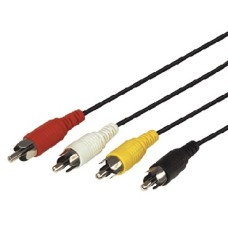 Кабель REXANT (17-0301) 4х4 RCA 1,0м
