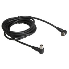 Коаксиальный кабель REXANT (18-0014) TV PLUG-TV JACK 3м угловой, черный