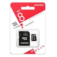 Карта памяти SMARTBUY MicroSDHC 8GB Сlass4 + адаптер (5)