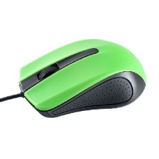 Мышь проводная PERFEO PF-353-WOP-GN 3кн USB черно-зеленый